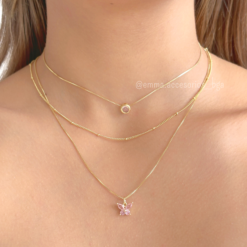 SET MARIPOSA ROSA