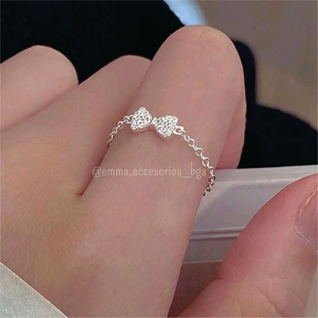 ANILLO CUTE LAZO PLATA S925