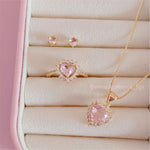 SET HEART ROSA