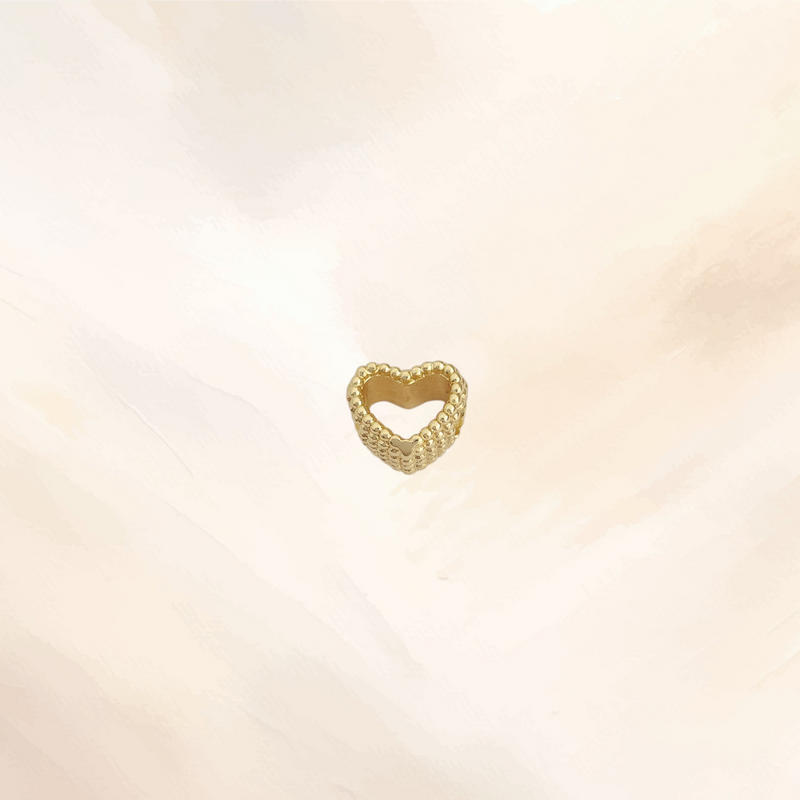 CHARM HOLLOW HEART