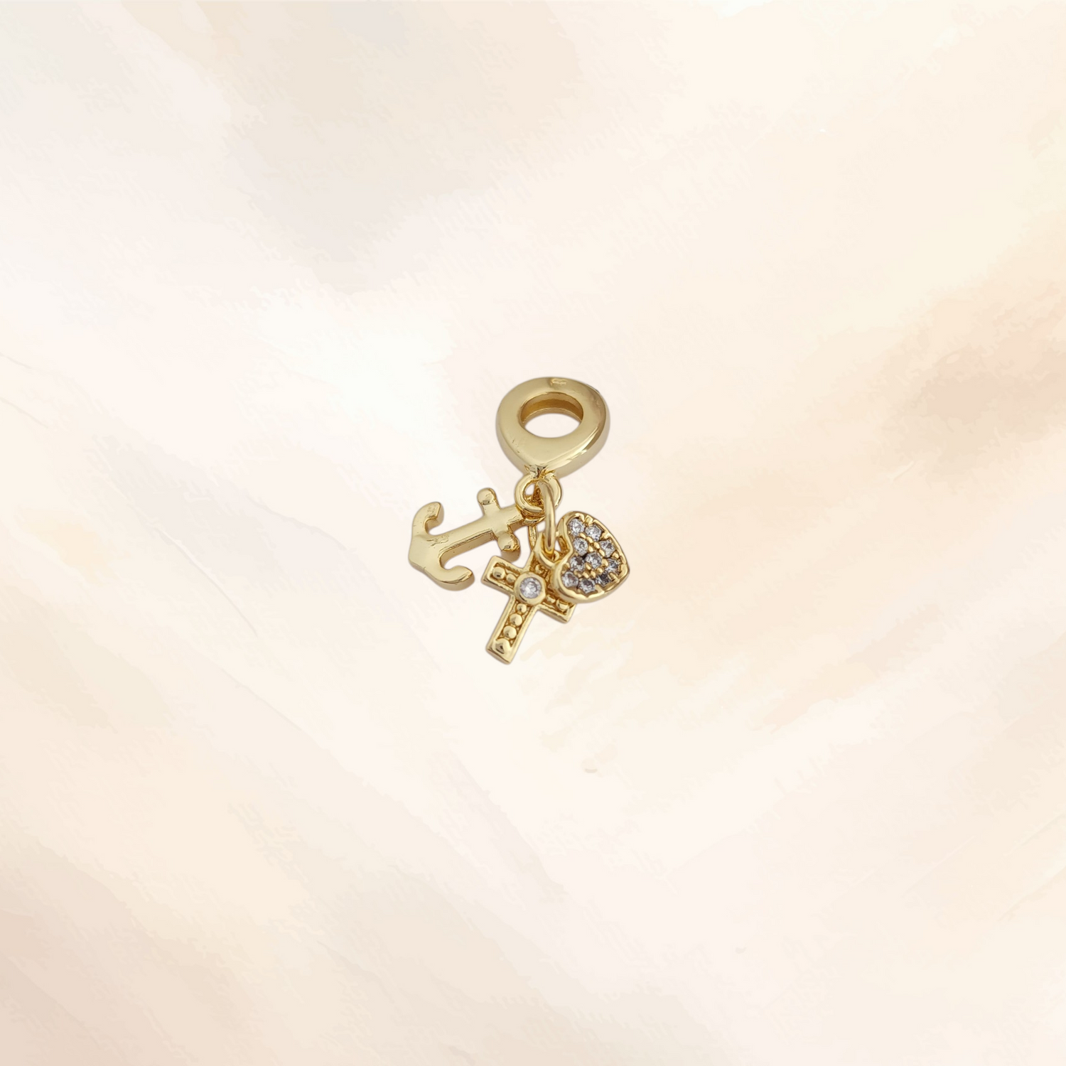 CHARM HEART CROSS