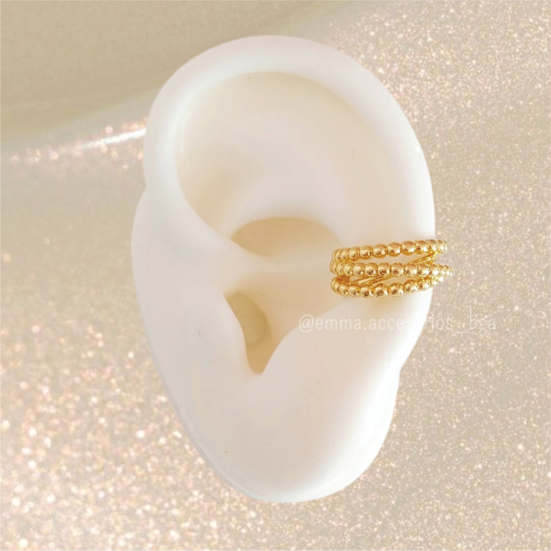 EARCUFF TRIPLE SPHERE
