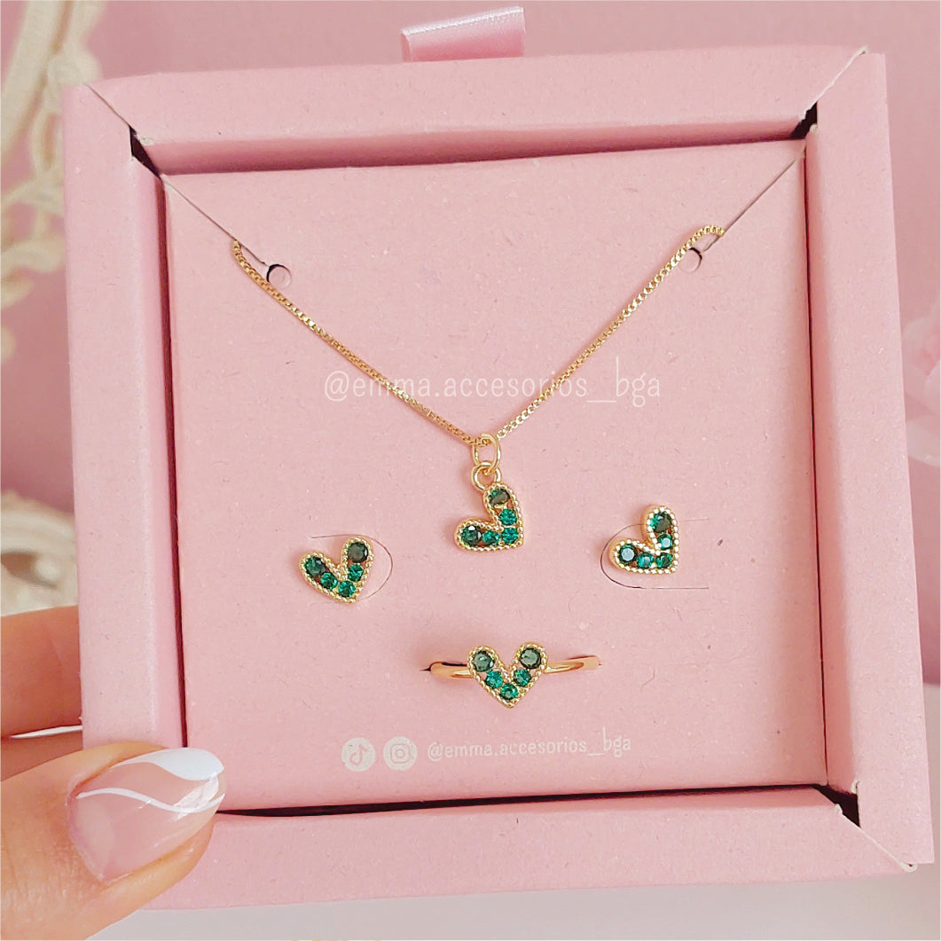 SET HEART 5 ZIRCON ANI