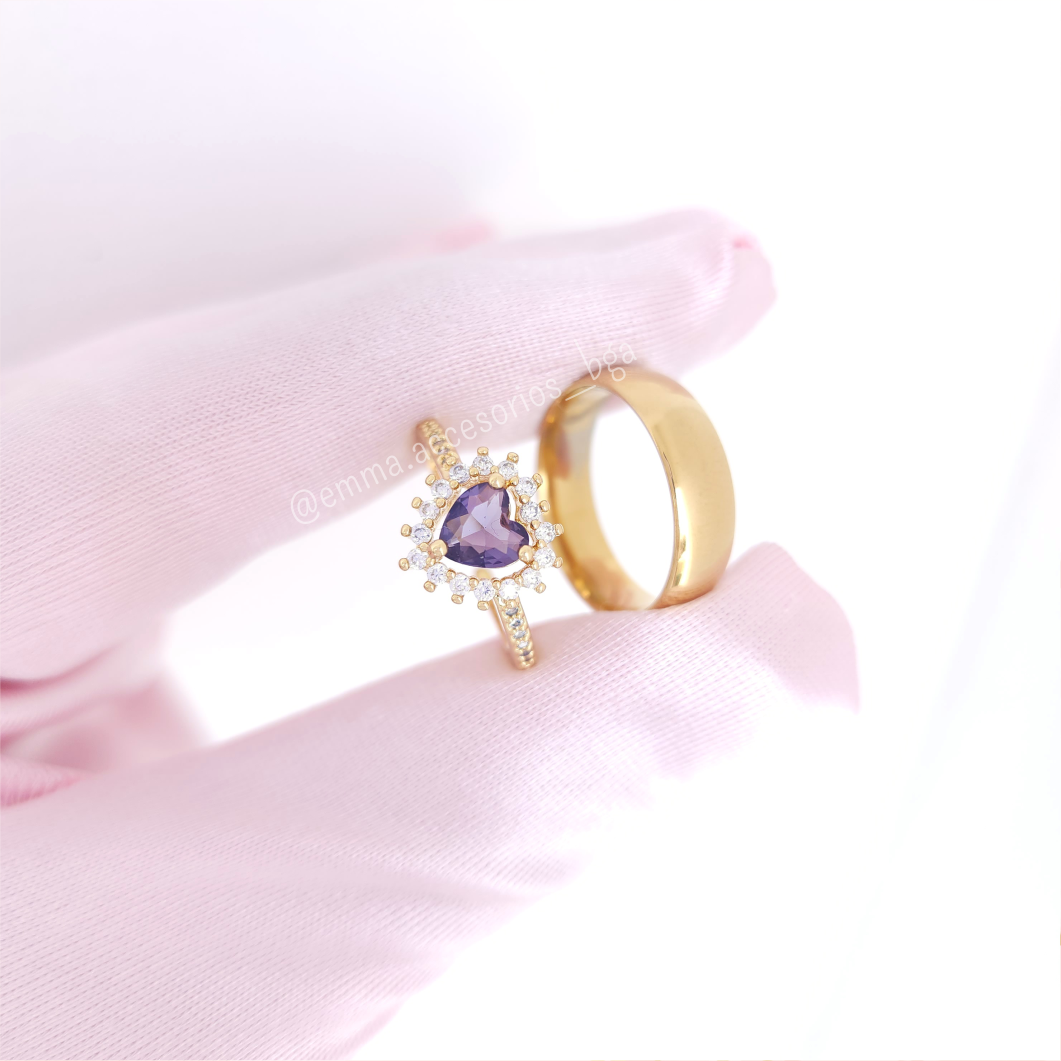 ANILLOS PROMESA NOVIAZGO 7