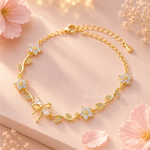 PULSERA LAZO FLOR COQUETTE