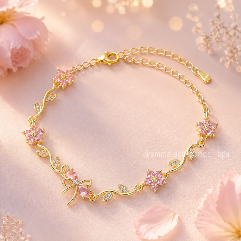 PULSERA LAZO FLOR COQUETTE