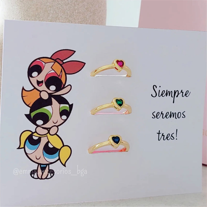 Anillo Amistad Eclipse Minimal Dorado