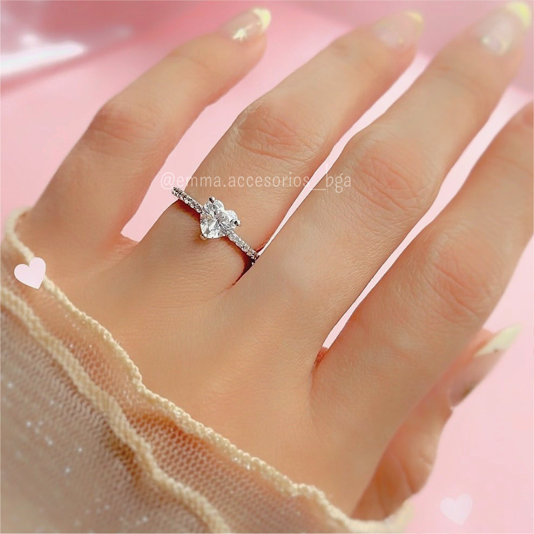 ANILLO HEART PLATA S925