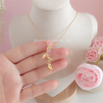 CADENA HEART ROSE