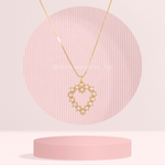 CADENA HEART BIG PEARL