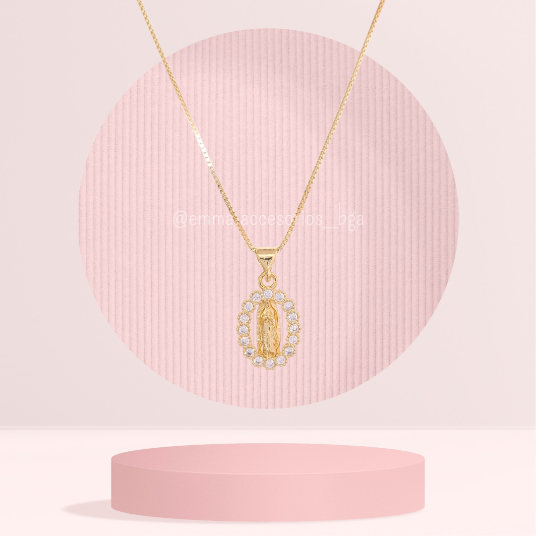CADENA VIRGEN ZIRCON 2