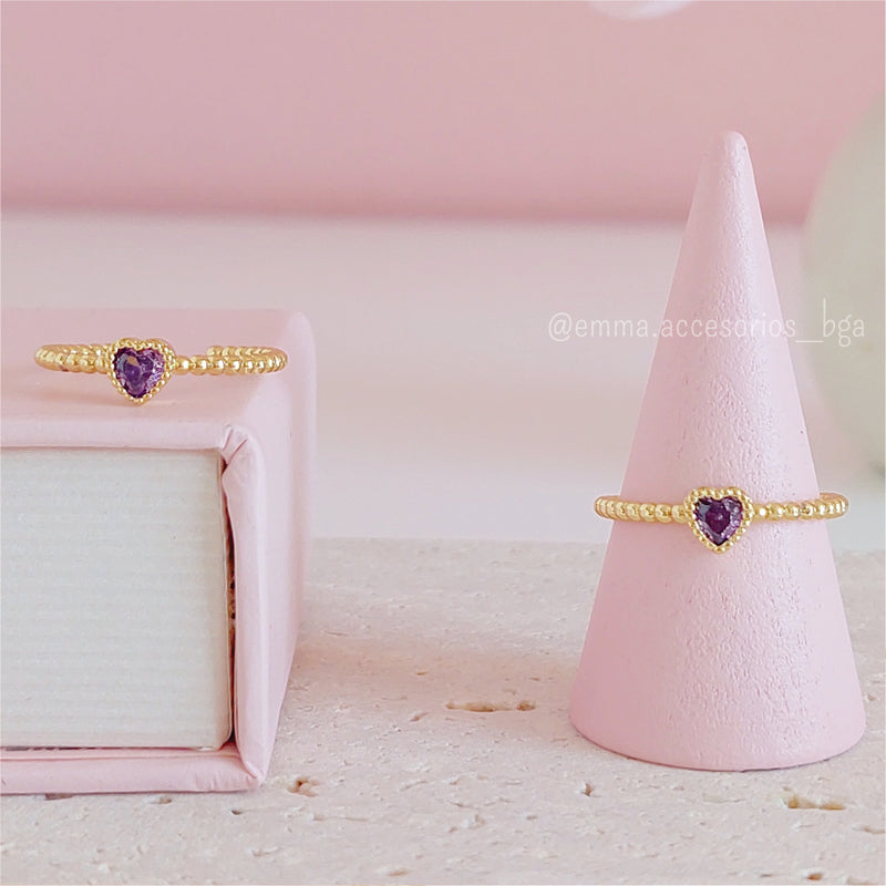 Anillo Prisma Minimal Dorado Soft