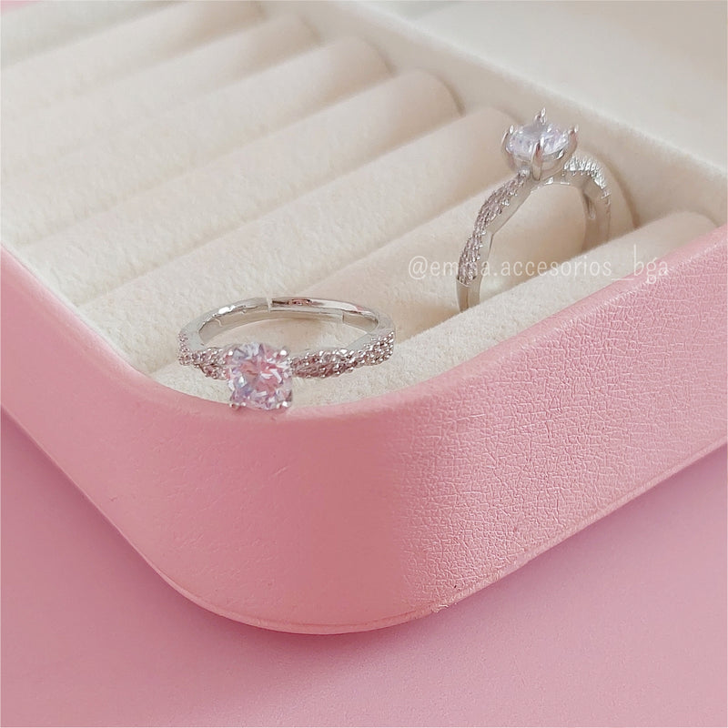 ANILLO CURVE MINIMAL PLATEADO