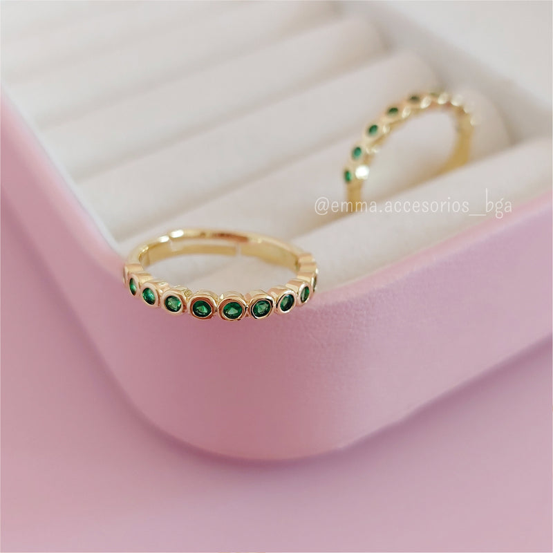 ANILLO BALANCE MINIMAL CURVE DORADO DUO