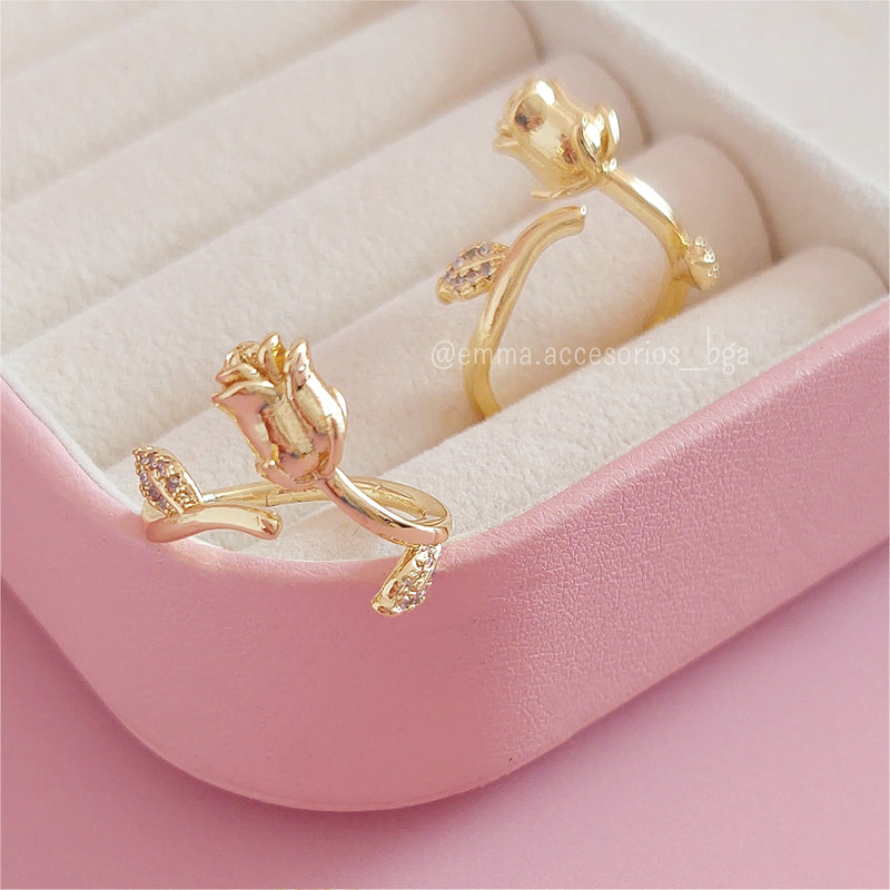 Anillo Curve Minimal Plateado Luxe