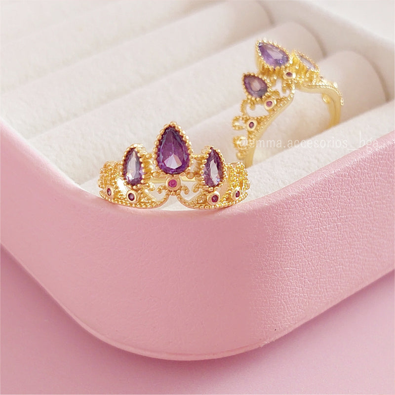 Anillo Arc Minimal Dorado Edge