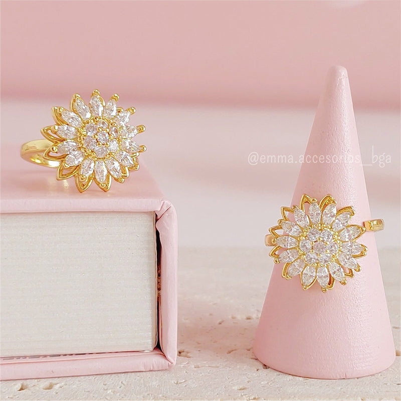 Anillo Silk Minimal Dorado Maxi