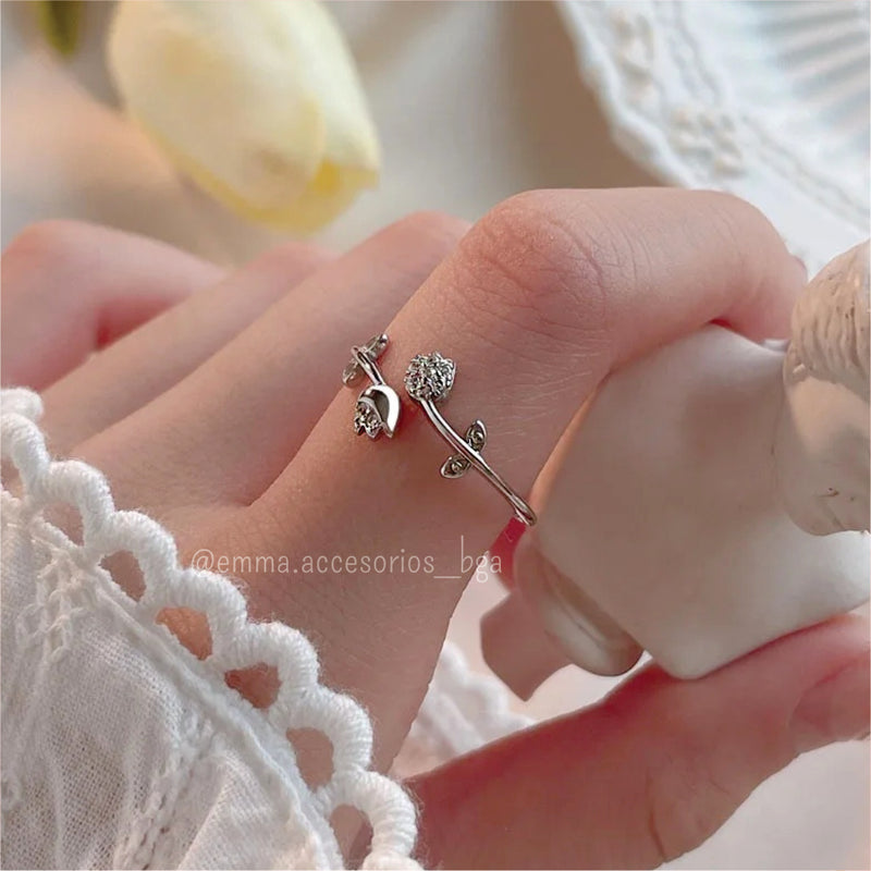 Anillo Plata 925 Curve Minimal Plateado