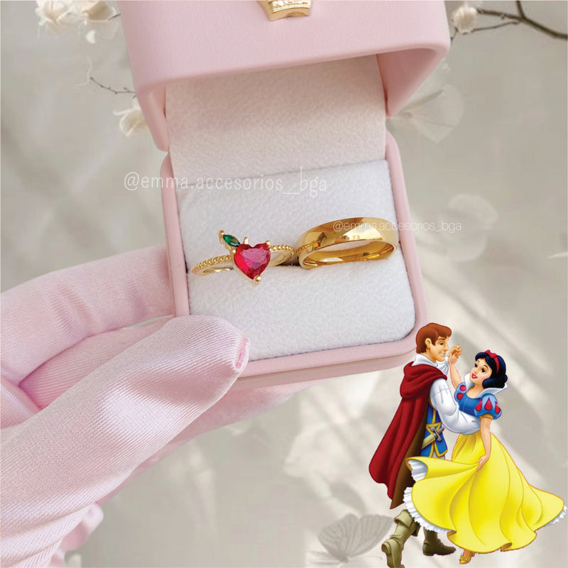 Anillo Promesa Eclipse Minimal Dorado