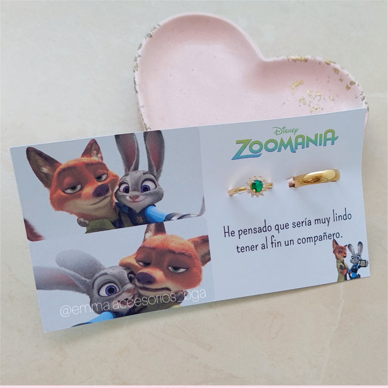 Anillo Promesa Promesa Minimal Dorado