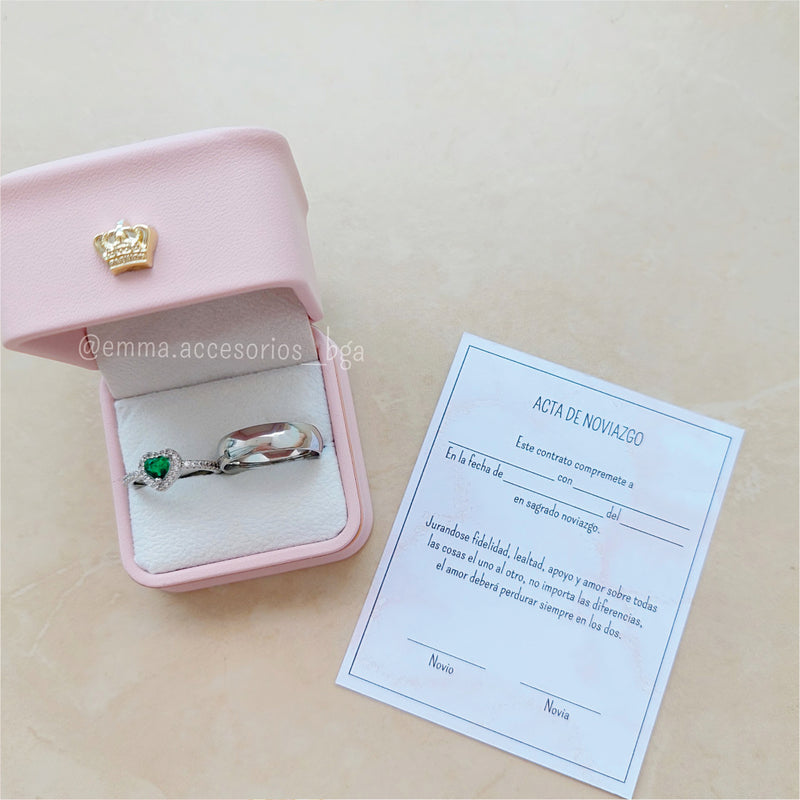 Anillo Promesa Lazos Minimal Plateado