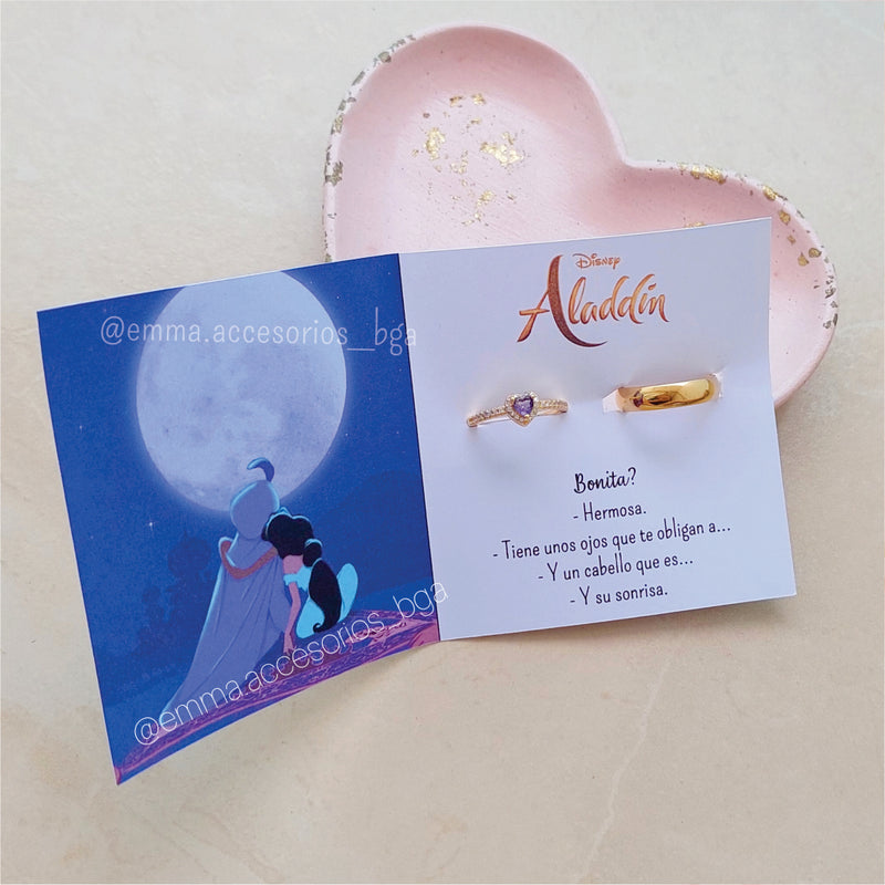 Anillo Promesa Constelación Minimal Dorado Mini