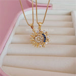 CADENAS SUN MOON BLUE ZIRCON