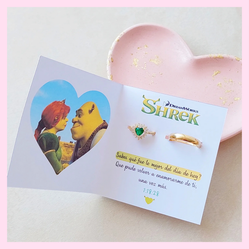 ANILLOS PROMESA SHREK