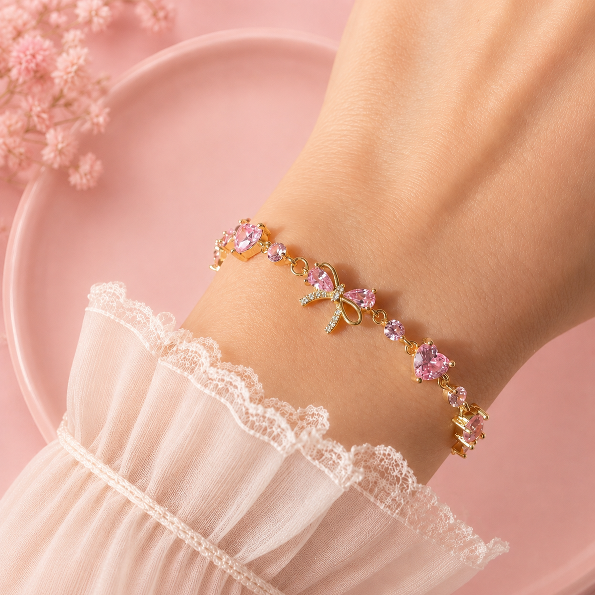 PULSERAS LAZO CORAZÓN.