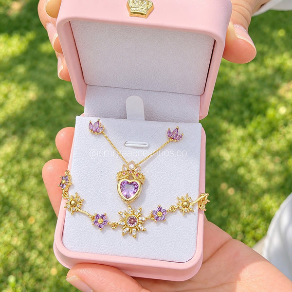 SET RAPUNZEL CORONA + COFRE.