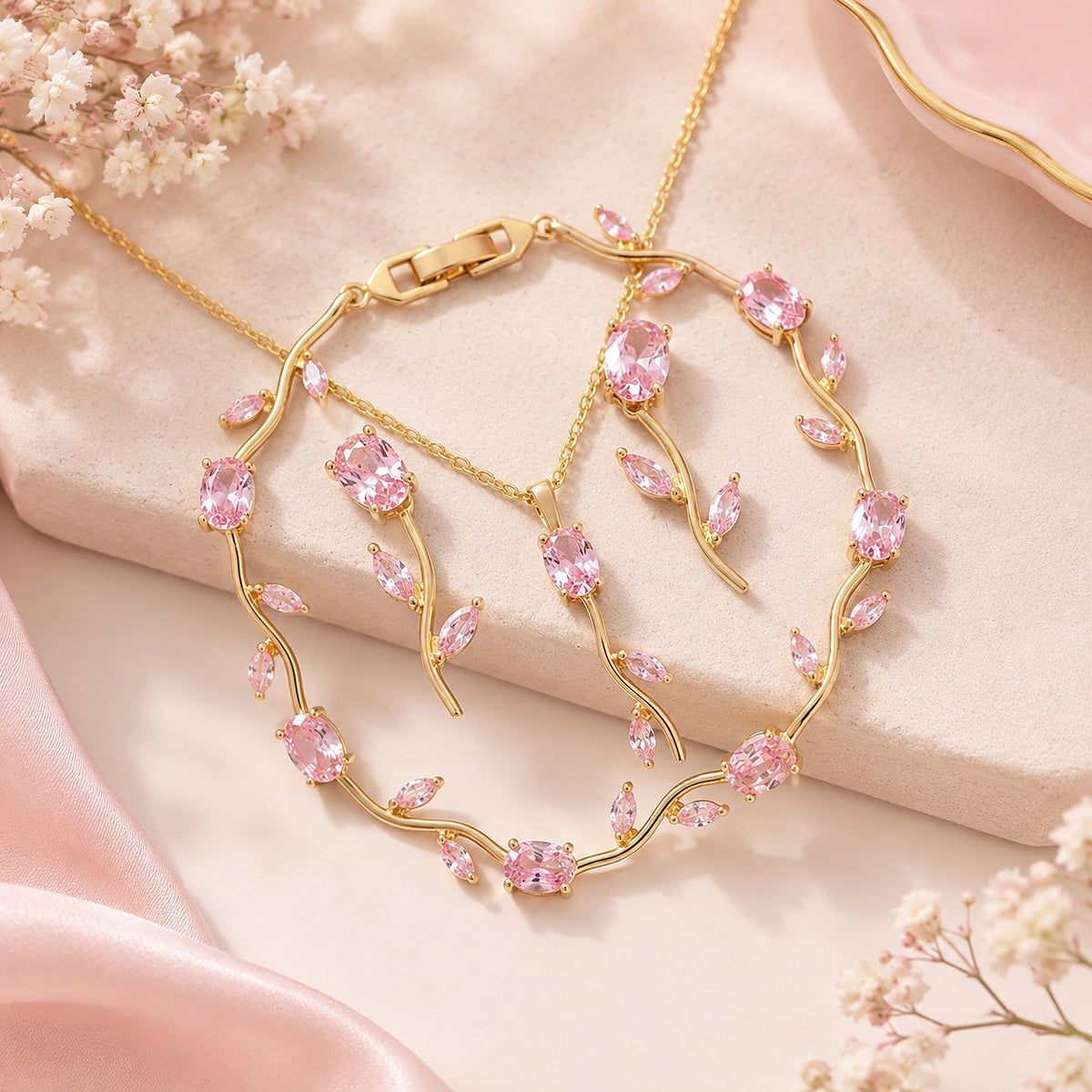 SET RAMA PULSERA TULIPAN ✨️🌷