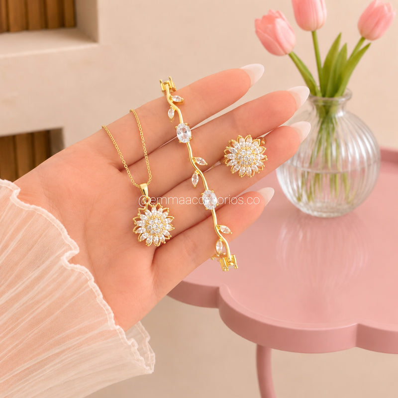 SET GIRASOL RAMA ✨️🌻