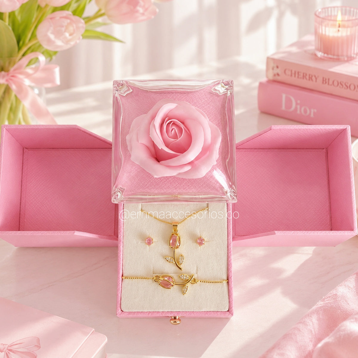 COFRE ROSA TULIPAN 🌷✨️